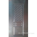 Panel de puerta de acero en relieve